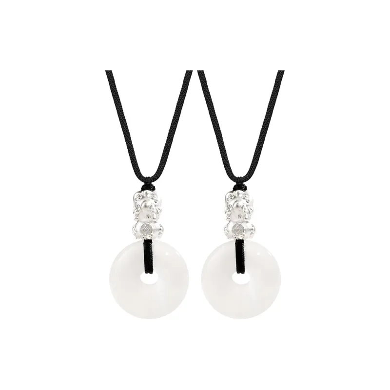 HAPPY ELF Chalcedony Jade Necklaces Unisex-5