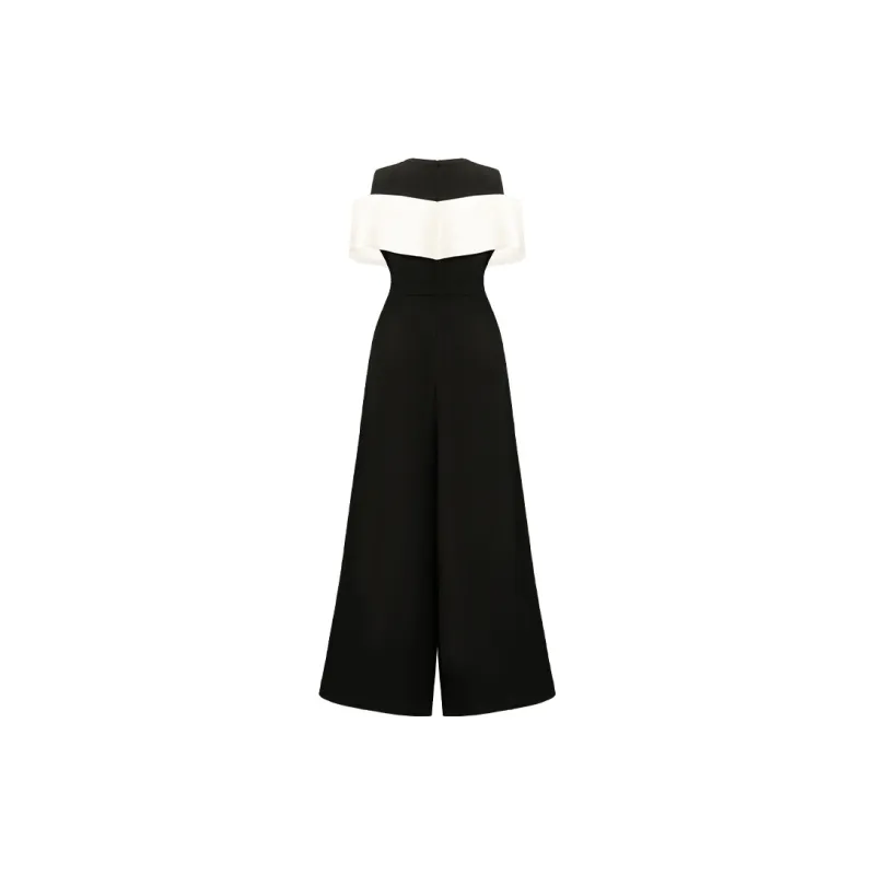 CHICHY CHICHY Size Sister Collection, Italy Version Designer Jumpsuit Women's Premium Black-1