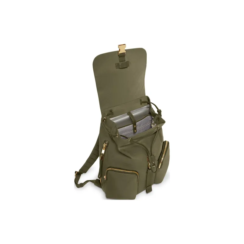 TUMI Nylon Backpack Women's Olive Green-3