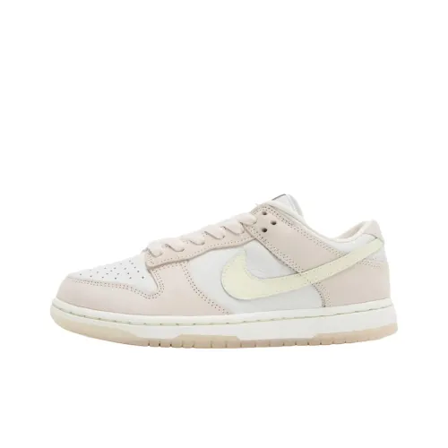 Nike Dunk Anti-Slip Wear-Resistant Low-Top Skateboard Shoes Women's White Pink