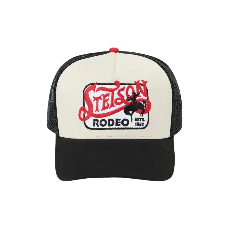 STETSON Cotton Polyester Baseball Caps Unisex Ecru/Black-1