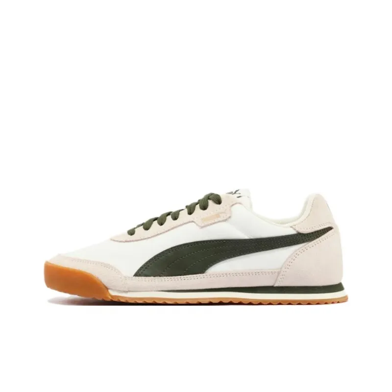 PUMA Turino Anti Slip Wear Resistant Low Top Casual Shoes Unisex White Pink Green-0