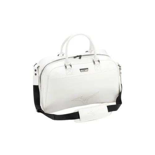 Mizuno Synthetic Leather Portable Crossbody Bag Shoulder Bag Unisex White
