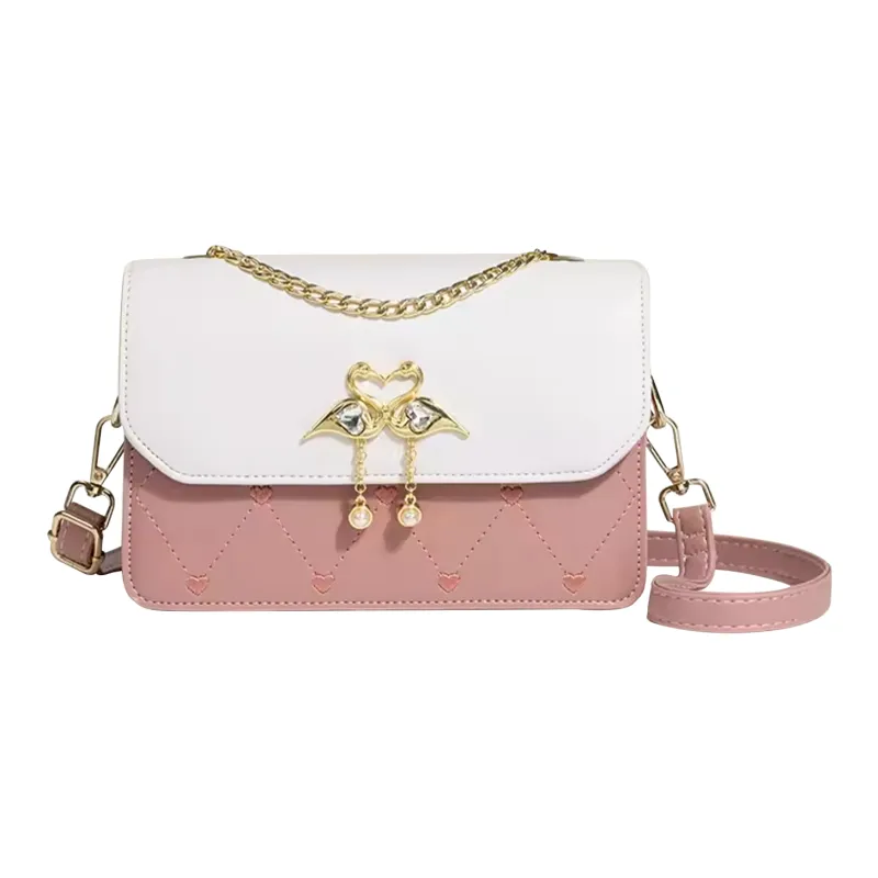 UNITE STAR PU Small Square Bag Crossbody Shoulder Bag Women's White/Pink/Black/Blue/Green-4