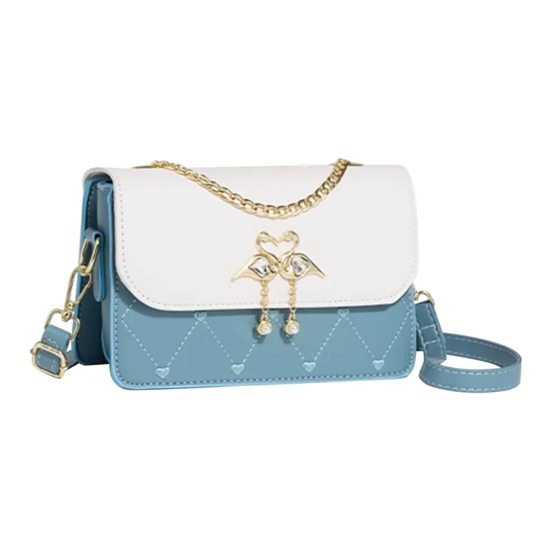 UNITE STAR PU Small Square Bag Crossbody Shoulder Bag Women's White/Pink/Black/Blue/Green-13