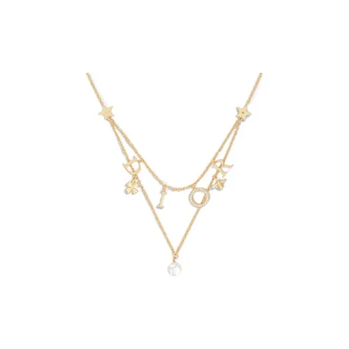 DIOR Metal Necklaces Women's Gold