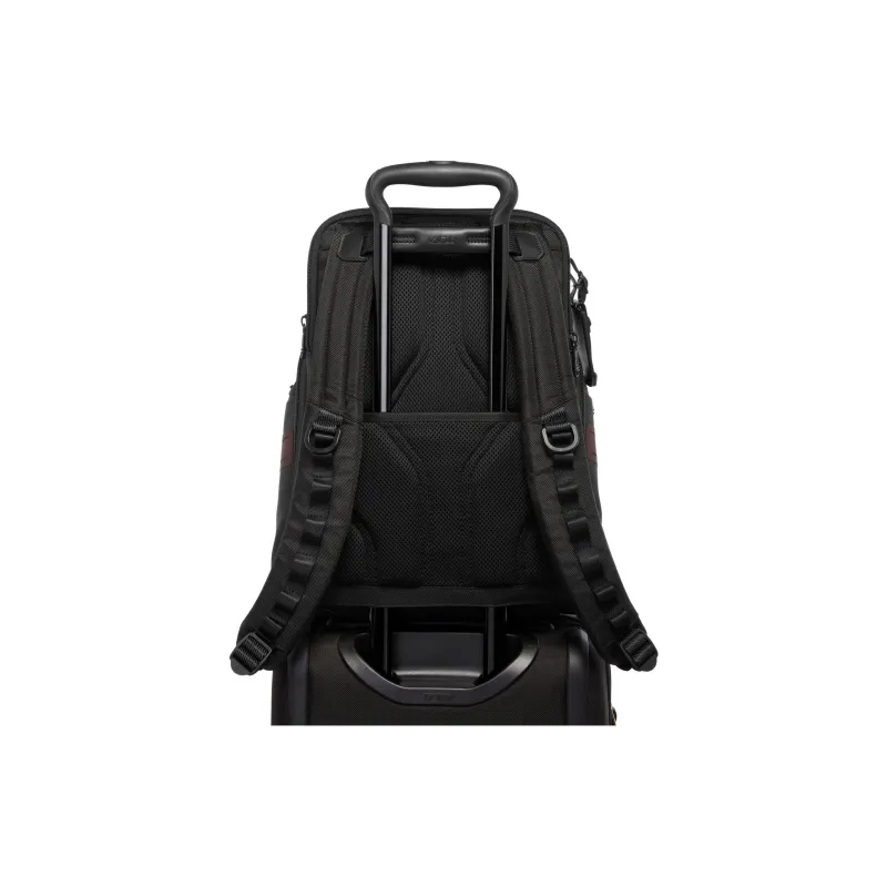 TUMI Textile, Leather Trim Backpack Men's Dark Red-3
