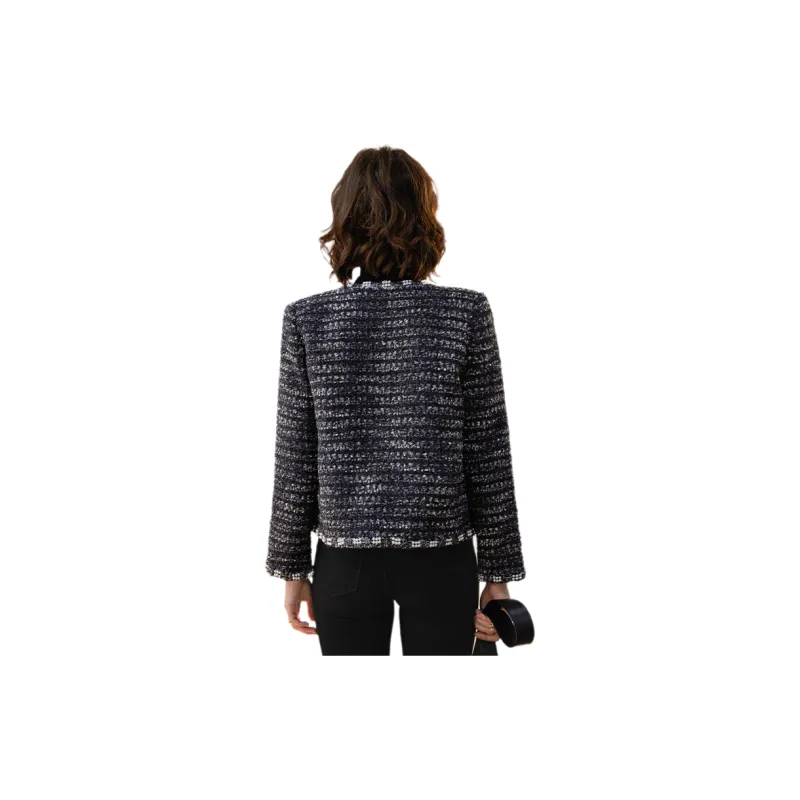 LOUISY AO Cropped Coats Women's Black-0