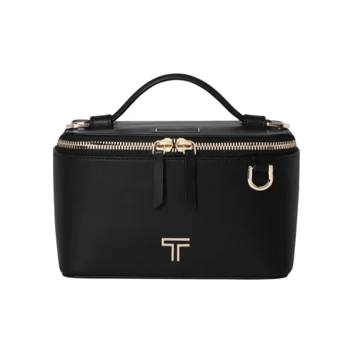 TUMI Leather Handbag Shoulder Bag Crossbody Bag Small Size Women's Black