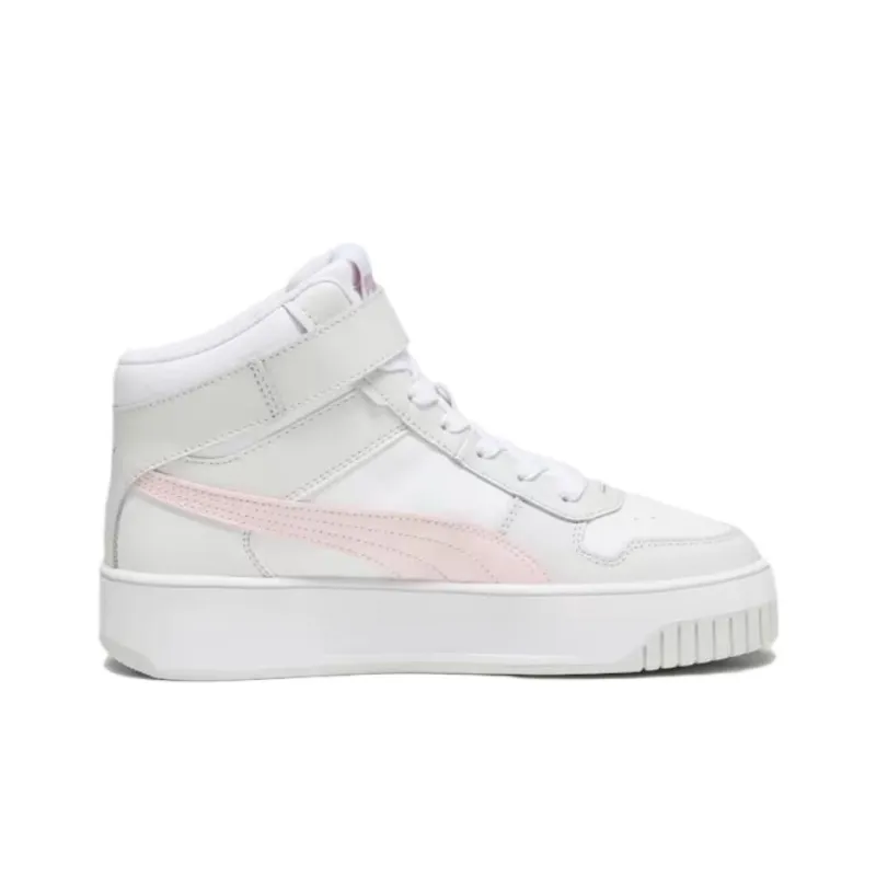 PUMA Carina Street Slip Resistant Shock Absorbers Mid Top Skateboard Shoes Women's White-1