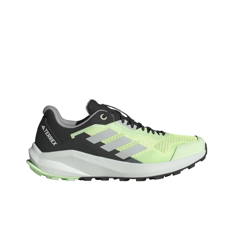 Adidas Terrex Trail Rider Anti-Slip Wear-Resistant Low-Top Trail Running Running Shoes Men's Green Black-1