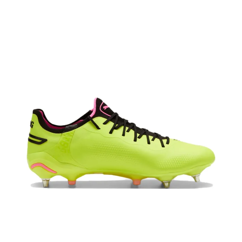PUMA King Ultimate MG Rubber Short Studs SG Metal Long Studs Anti Slip Wear Resistant Soccer Shoes Men's Green-1