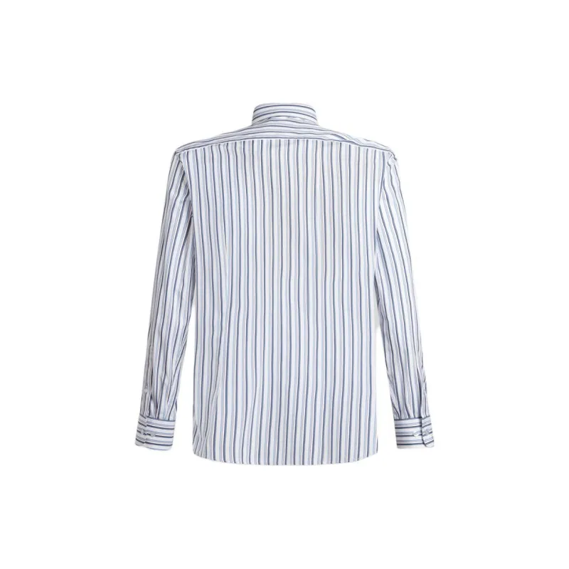 ETRO Pegaso Embroidered Striped Shirt-1