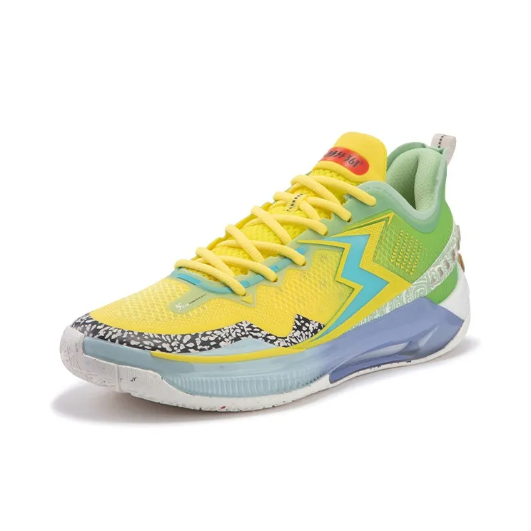 361° BIG3 5.0 Quick PRO TH Cushioning Anti Slip Wear Resistant Breathability Low Top Basketball Shoes Men's Fig Green-1