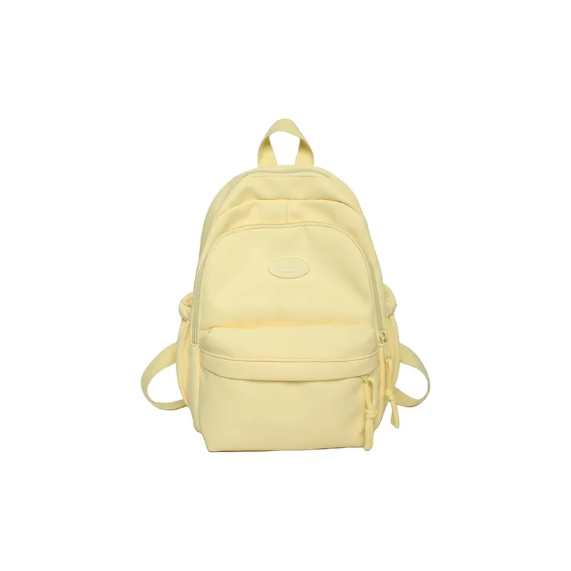 Cwatcun Nylon Backpack Regular Women's White/Pink/Black/Yellow/Green-12