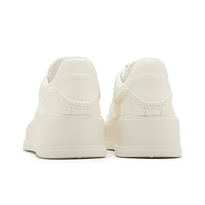Talitaqoom White Cherry Blossom Shoes Low Top Skateboard Shoes Women's Ecru-3
