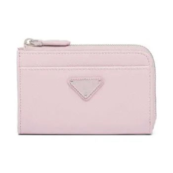 PRADA Leather Keychains Women's Pink