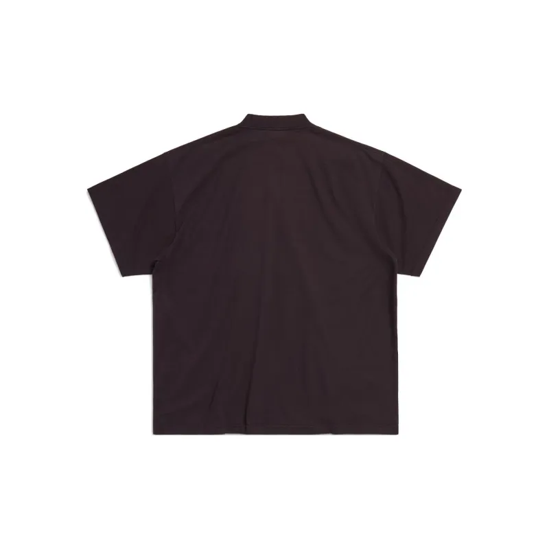 Balenciaga SS24 T Shirt Loose Fit Style Unisex Brown-1