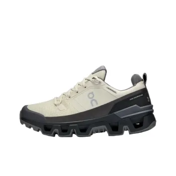 On Cloudwander Cushioning, Waterproof, Lightweight Low Top Hiking Shoes Women's Yellow Black