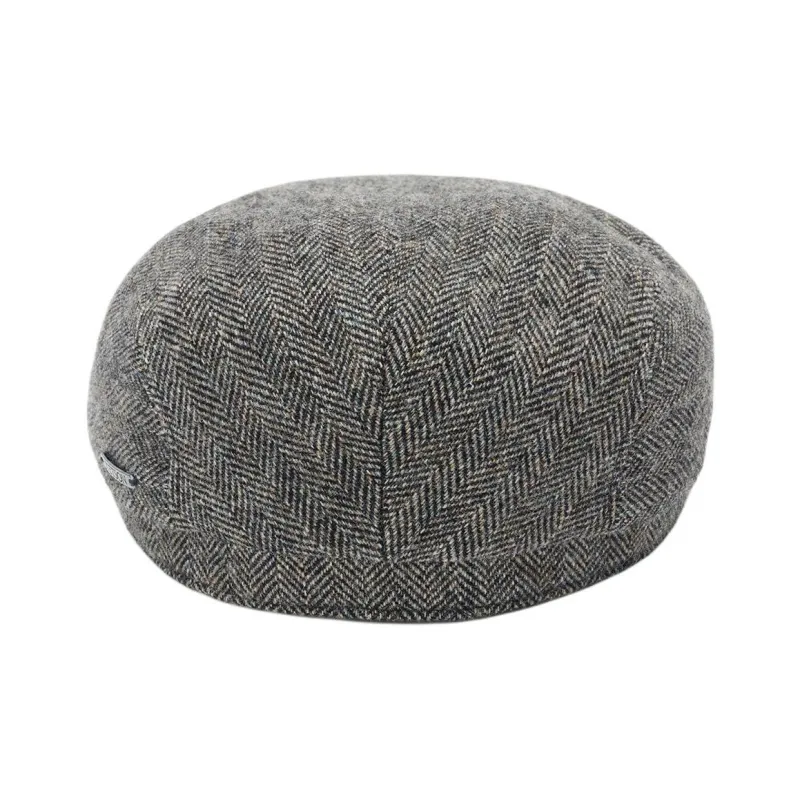 STETSON Wool Cotton Berets Unisex Gray-2