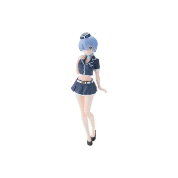 SEGA Rem Sega, RE Zero Starting Life In Another World Re 0 Rem, Air Hostess Uniform Bonus Gifts 21cm