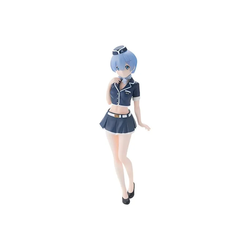 SEGA Rem Sega, RE Zero Starting Life In Another World Re 0 Rem, Air Hostess Uniform Bonus Gifts 21cm-0