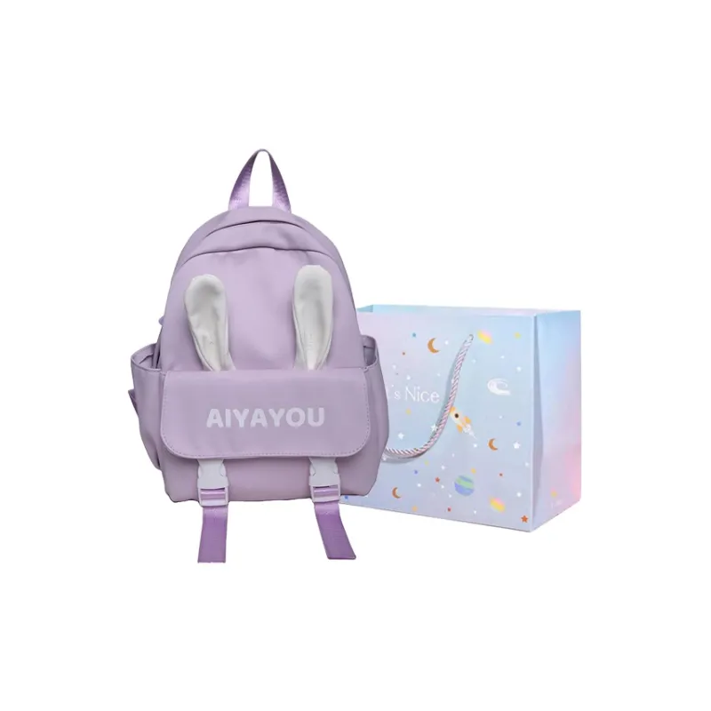 GOX Polyester Backpack Regular Women's Black/Yellow/Blue/Purple/Pink-19