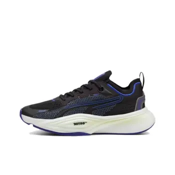 PUMA Pwr Nitro Anti-Slip Wear-Resistant Low-Top Training Shoes Unisex Black White Blue