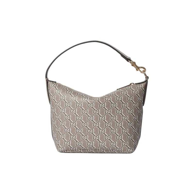 GUCCI Supreme Optical Effect Canvas Handbag Extra Mini Women's Taupe-3