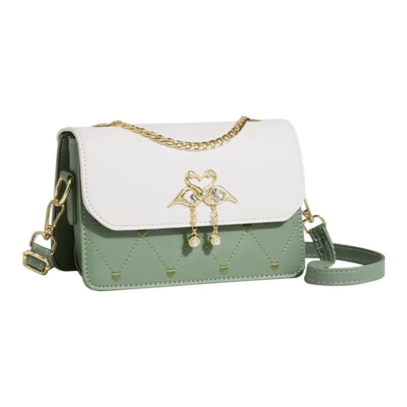 UNITE STAR PU Small Square Bag Crossbody Shoulder Bag Women's White/Pink/Black/Blue/Green-20