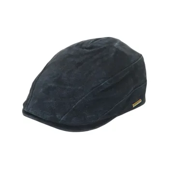 STETSON Leather Berets Unisex Black