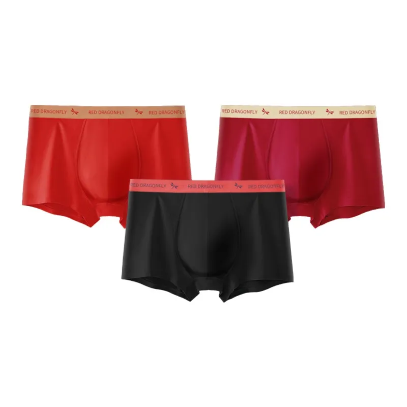 RED DRAGONFLY Cotton Panties Men's 3 Pack Gift Box Set-8