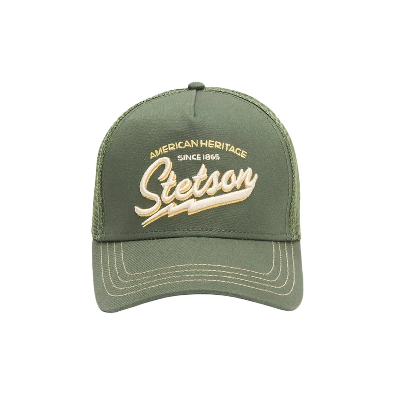 STETSON Cotton Baseball Caps Unisex Green-1