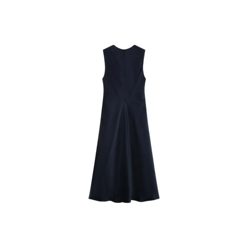 THEORY Sleeveless Dress Women's Deep Sea Blue-1