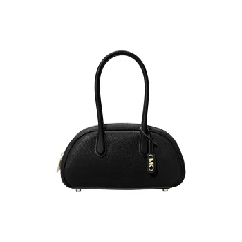 MICHAEL KORS Leather Bowling Bag Handbag Small Size Women's Black