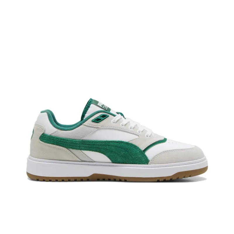 PUMA Doublecourt Anti Slip Wear Resistant Low Top Skateboard Shoes Unisex Beige Green-1