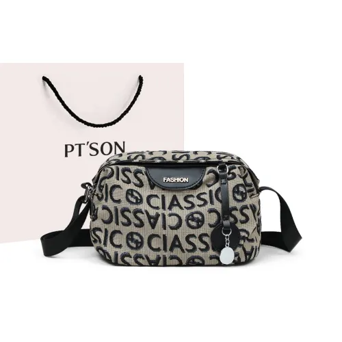 PT'SON Fabric Underarm Shoulder Bag, Crossbody Bag Regular Women's Extreme Night Black