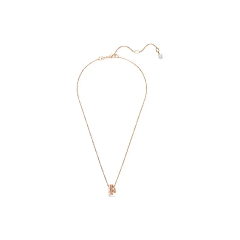 Swarovski Hyperbola Rose Gold Tone Plated, Metal, Rhodium Plated Necklaces Women's Gold-2