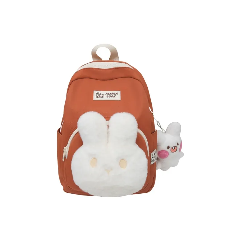 Elsvet Nylon Backpack Regular Women's Purple/Green/Pink/Orange Red/Black-5