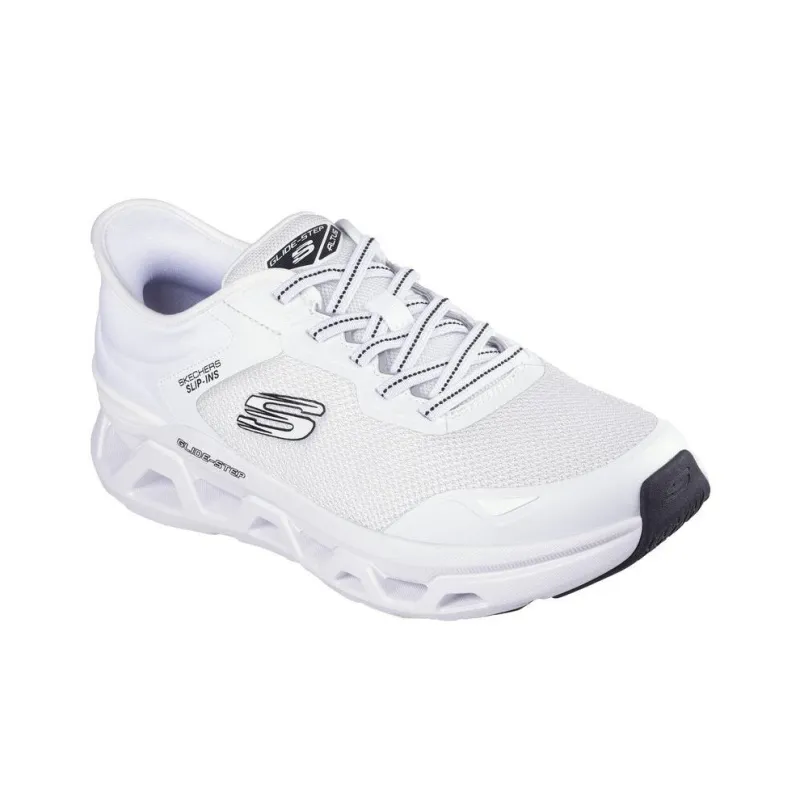 Skechers Slip Ins Anti Slip Wear Resistant Low Top Casual Running Shoes Men's White-1