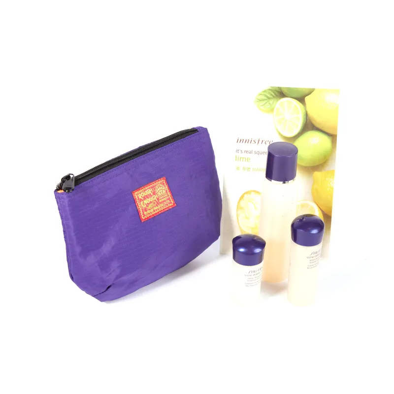 Rough Enough Nylon Storage Bag, Toiletry Bag Unisex Purple-1
