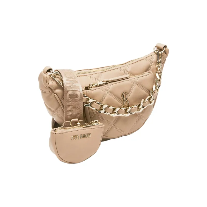 STEVE MADDEN Synthetic Material Portable Crossbody Bag Shoulder Bag Women's Tan-1