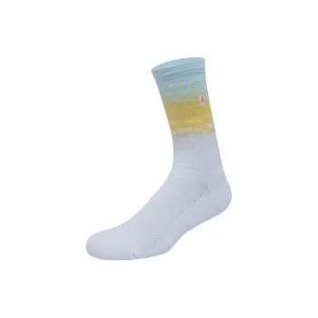 RIGORER Basketball Socks Unisex 1 Pack Yellow Blue And White Gradient