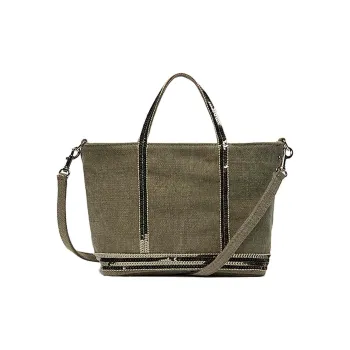 Vanessa Bruno Linen Shoulder Bag, Crossbody Bag, Handbag Extra Small Women's Khaki