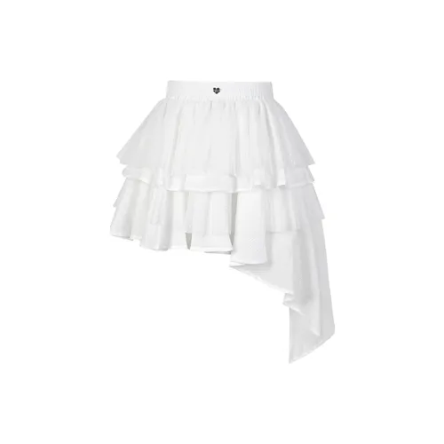 NTOT Casual Short Skirts Women's White