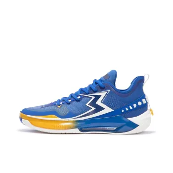 361° BIG3 5.0 Quick PRO Basketball Shoes Men Low Top Numbers Blue/Feather White