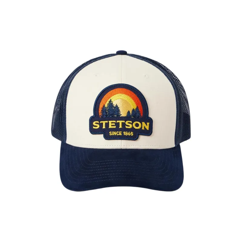 STETSON Cotton Polyester Mesh Baseball Caps Unisex Blue-1