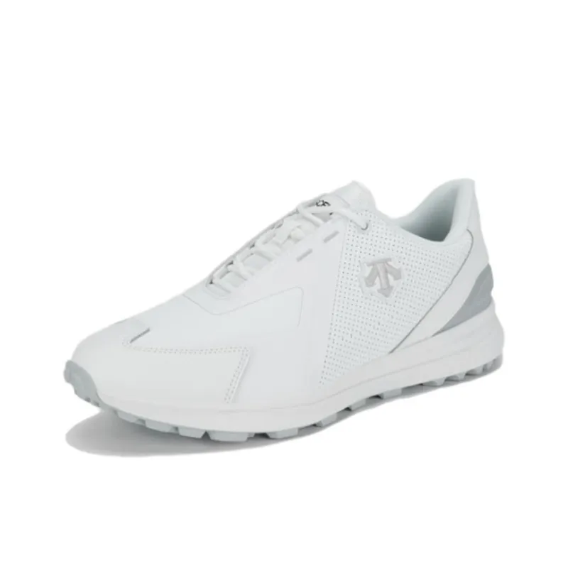 DESCENTE GOLF Anti Slip Wear Resistant Low Top Golf Shoes Men's White-1