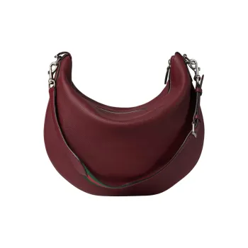 GUCCI Soft Grain Leather Crossbody Bag, Shoulder Bag Large Size Men's Red