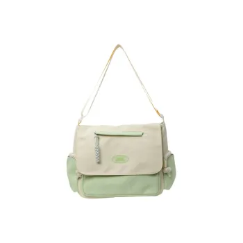 Barang Bear Canvas Shoulder Bag Crossbody Bag Regular Unisex Yellow Green/Purple/Khaki/Green/Black